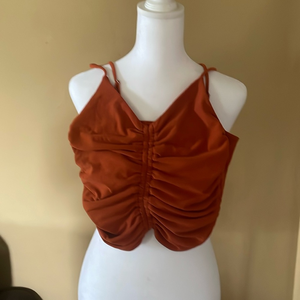 Forever 21 Rust colored Crop tank top sz small
